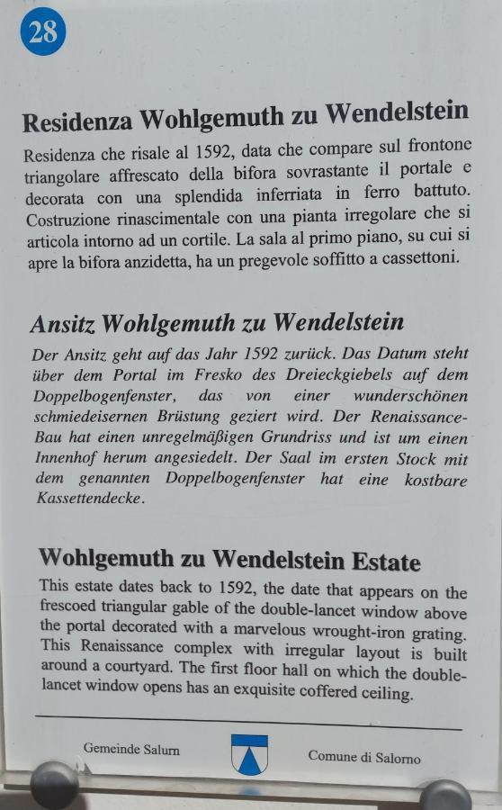 Ansitz Von Wohlgemuth Salorno